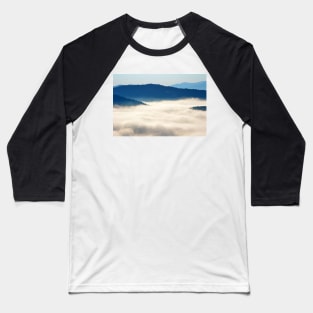 Morning Fog on the Blue Ridge Parkway Baseball T-Shirt